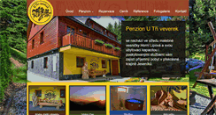 Desktop Screenshot of penzionutriveverek.cz